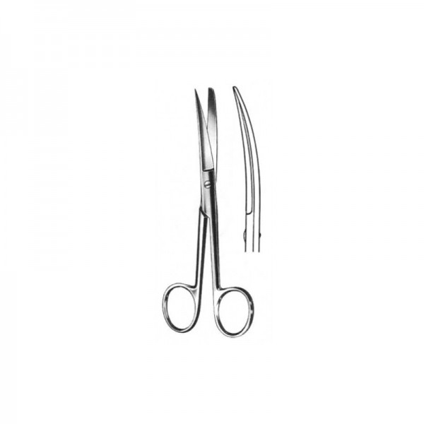Curved scissors surgery, acute / aguda.13 cm. German quality. (While stocks last)